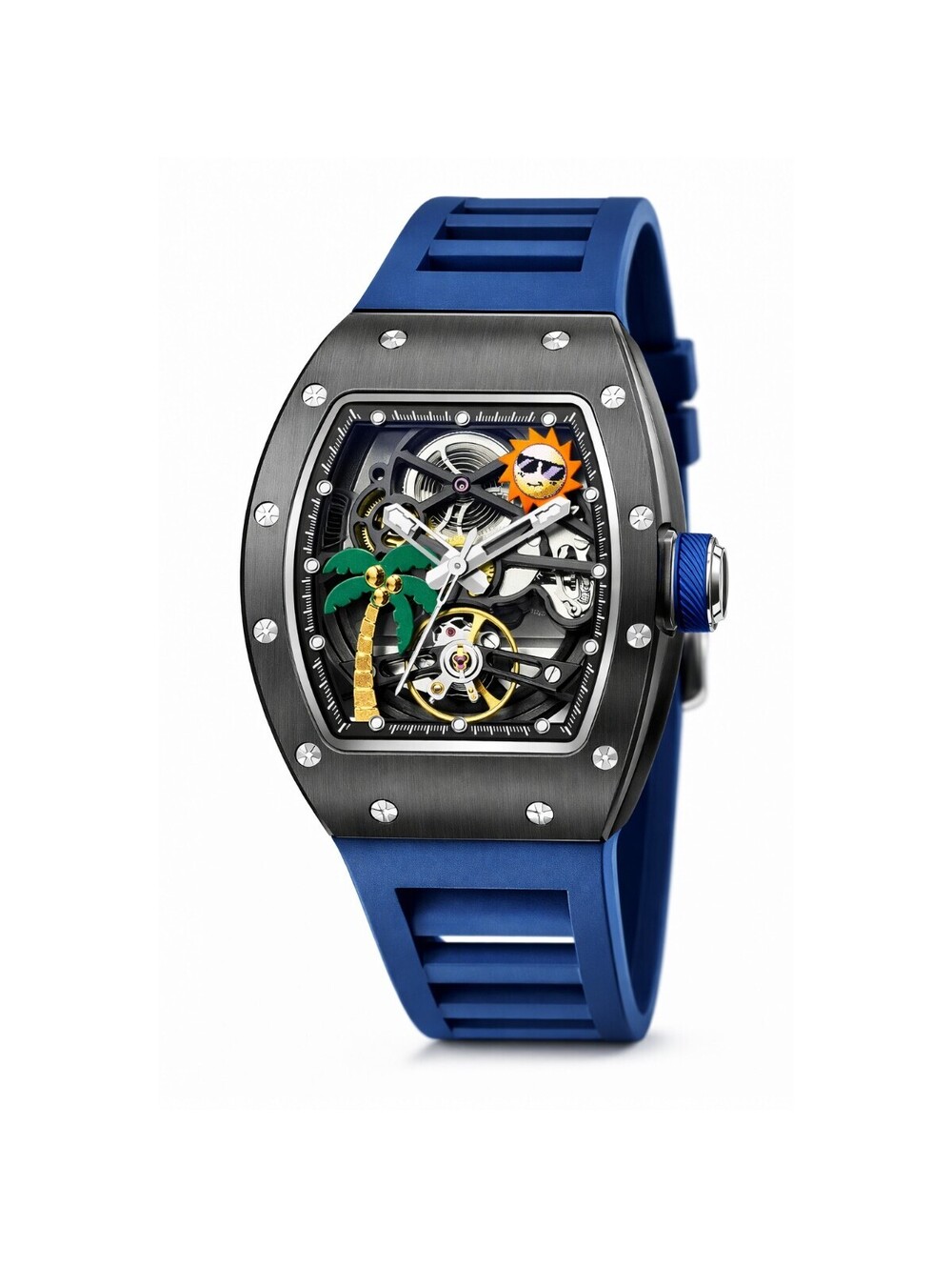 Invicta S1 Rally Radian Prism Automatic Men's Skeleton Dial - 42mm, Blue (69593)